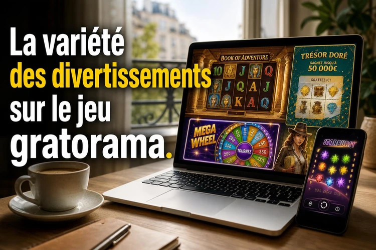 La variété des divertissements sur le jeu gratorama